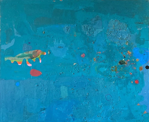 23. Рамин Нафиков «Море». 2021. холст, масло, акрил. 151×183,5 см. Эстимейт: 194 000 ₽