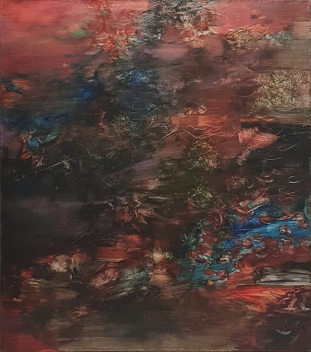 8. Дина Богусонова «Земля». 2021. холст, масло. 120×105 см. Эстимейт: 77 000 ₽